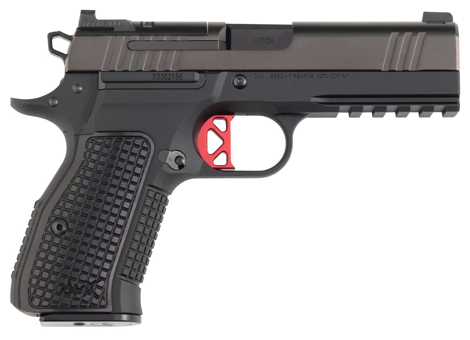 DAN WESSON DWX COMPACT OPTIC READY 9MM PISTOL 4" BLACK DLC/BLK, RAIL 15RD